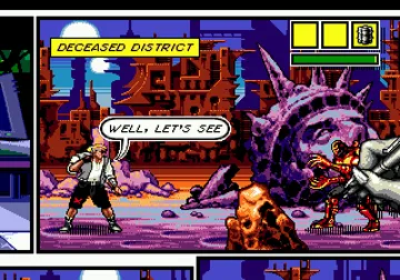 Comix Zone (Europe) (En,Fr,De,Es) screen shot game playing